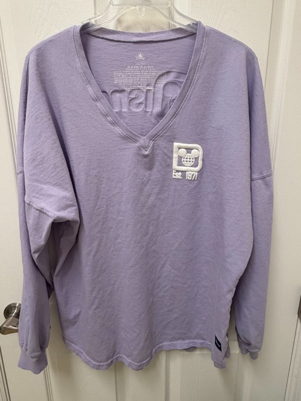 Walt Disney World Lavender Spirit Jersey Adult Size XL